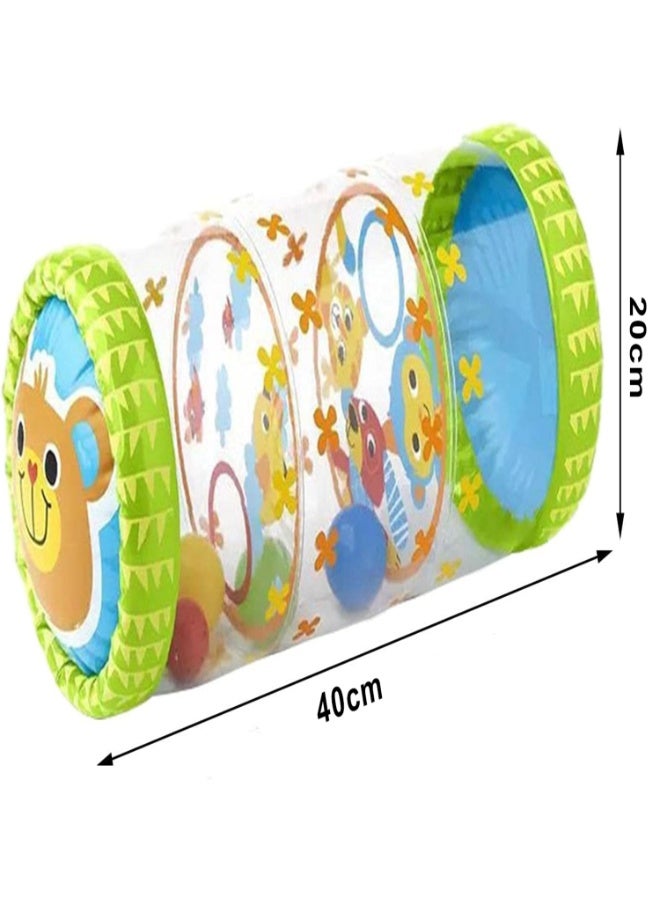 LYNLYN Infant PVC Inflatable Crawling Roller Toy with Balls and Bells for Early Development, Suitable for Babies 3 Months to 3 Years Old - Image 2